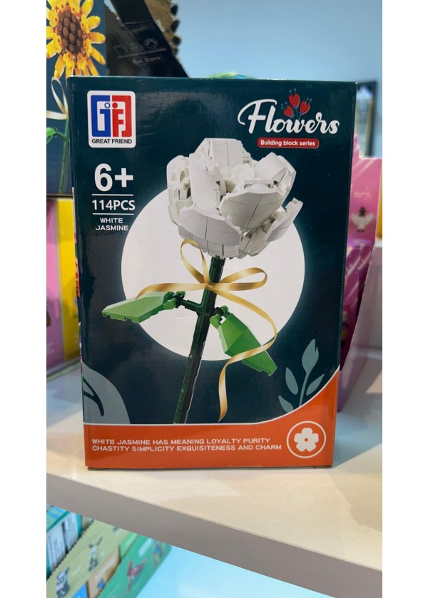 ÇİÇEK LEGO TEKLİ MODEL WHITE JASMINE (BEYAZ YASEMİN)