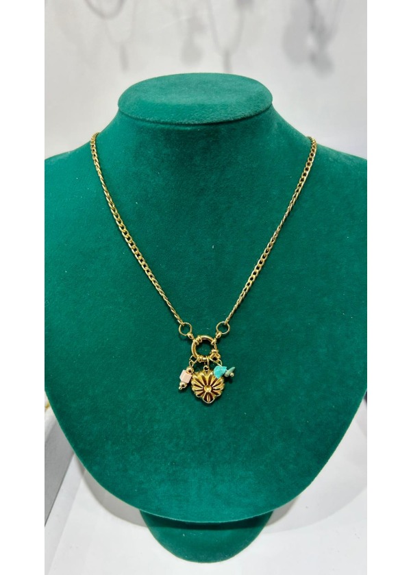 Vintage Esintili Charm Kolye 1