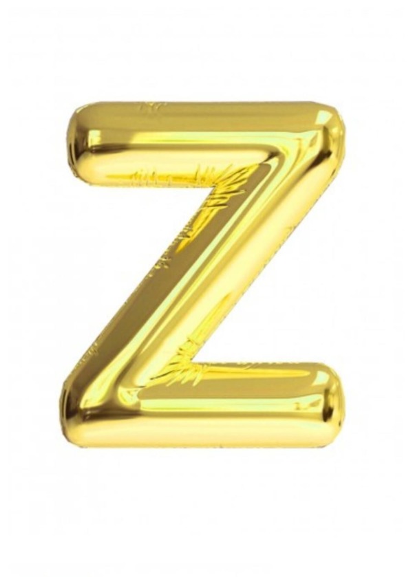 GOLD HARF FOLYO BALON 40 İNÇ Z HARFİ