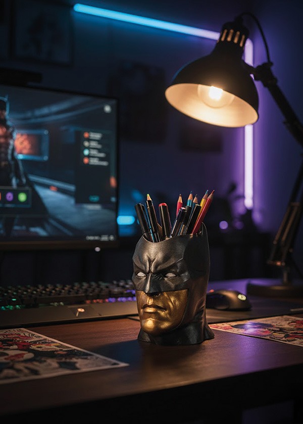 Popüler Kültür ve Efsanevi Karakter Batman Büst Kalemlik