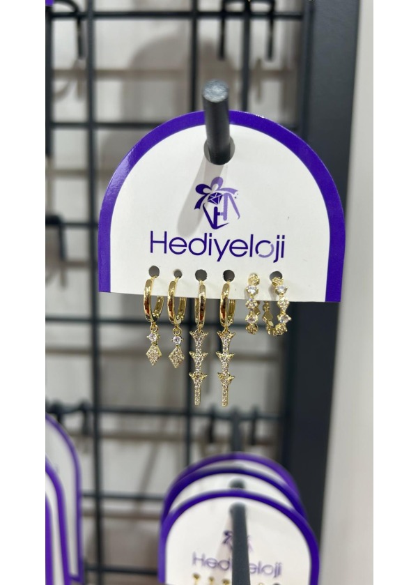 YAKEMİYOU ÇOKLU KÜPE 3