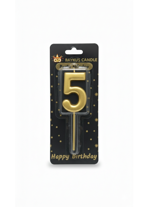 GOLD RENK RAKAM MUM 5