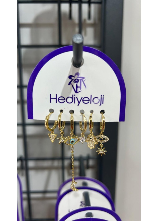 YAKEMİYOU ÇOKLU KÜPE 5
