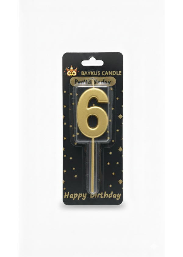 GOLD RENK RAKAM MUM 6