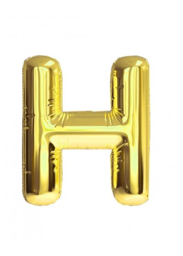 GOLD HARF FOLYO BALON 40 İNÇ H HARFİ