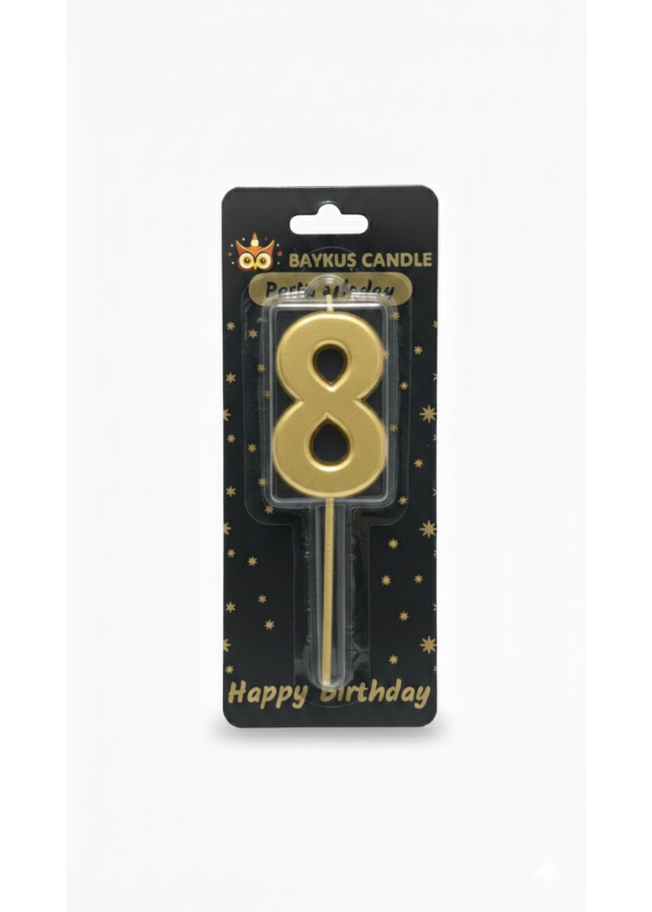 GOLD RENK RAKAM MUM 8