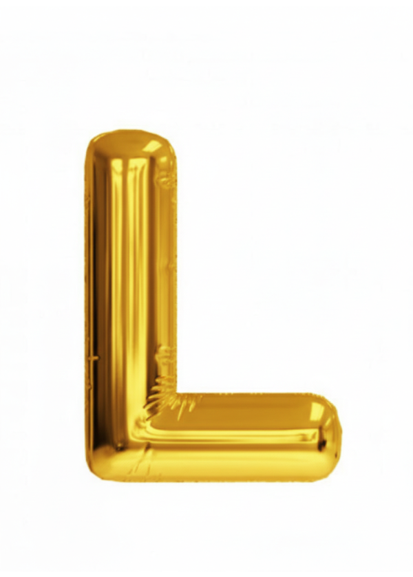 GOLD HARF FOLYO BALON 40 İNÇ L HARFİ
