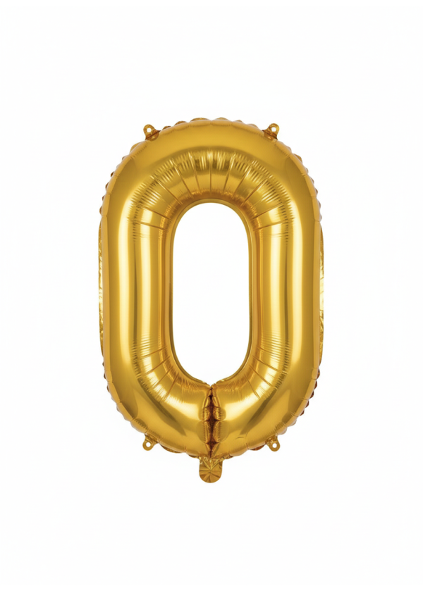 GOLD RENK RAKAM FOLYO BALON 40 İNÇ 0 RAKAMI