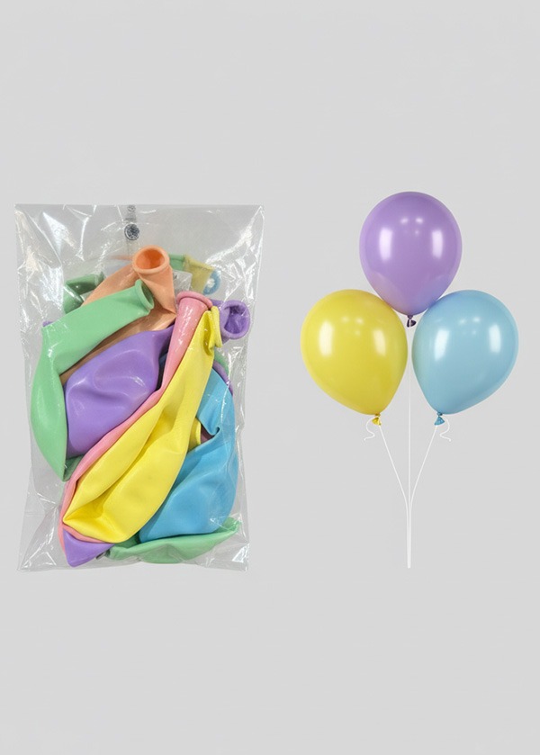 KARIŞIK RENK PAEKT İÇİ 10 ADET BALON 