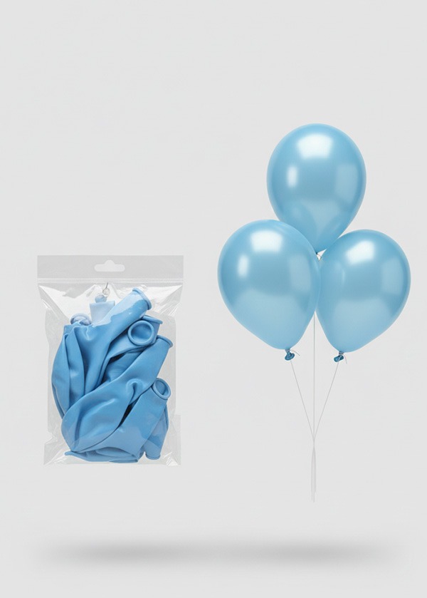 MAVİ RENK PAKET İÇİ 10 ADET BALON 