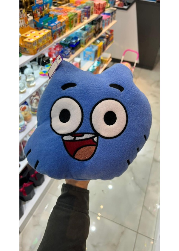 Gumball Tasarımlı Dekoratif Peluş Yastık