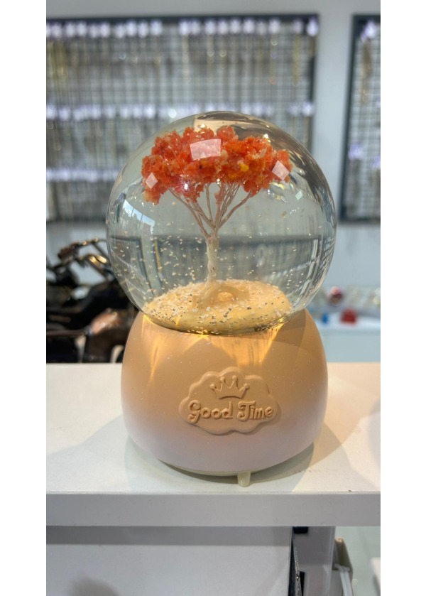 Hayat Ağaçı Temalı Büyük Boy Işıklı Müzikli Kar Küresi