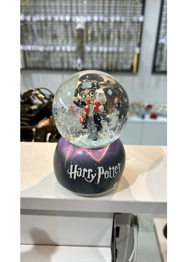 Harry Potter Temalı Işıklı Müzikli Orta Boy Kar  Küresi 1