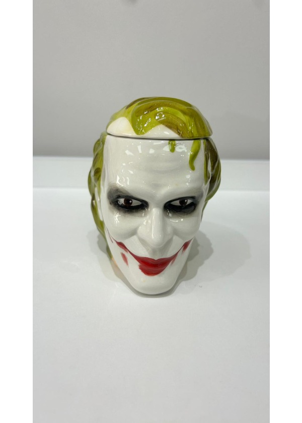 3 Boyutlu Kapaklı Joker Seramik Kupa Bardak