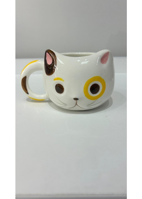 3 Boyutlu Sevimli Kedi Seramik Kupa Bardak